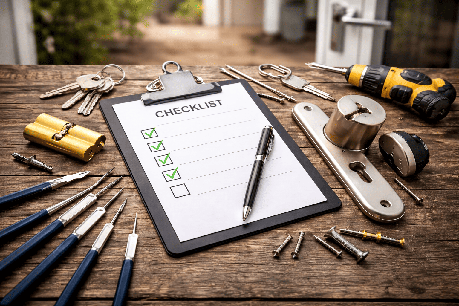Checklist buitengesloten & slotenmaker