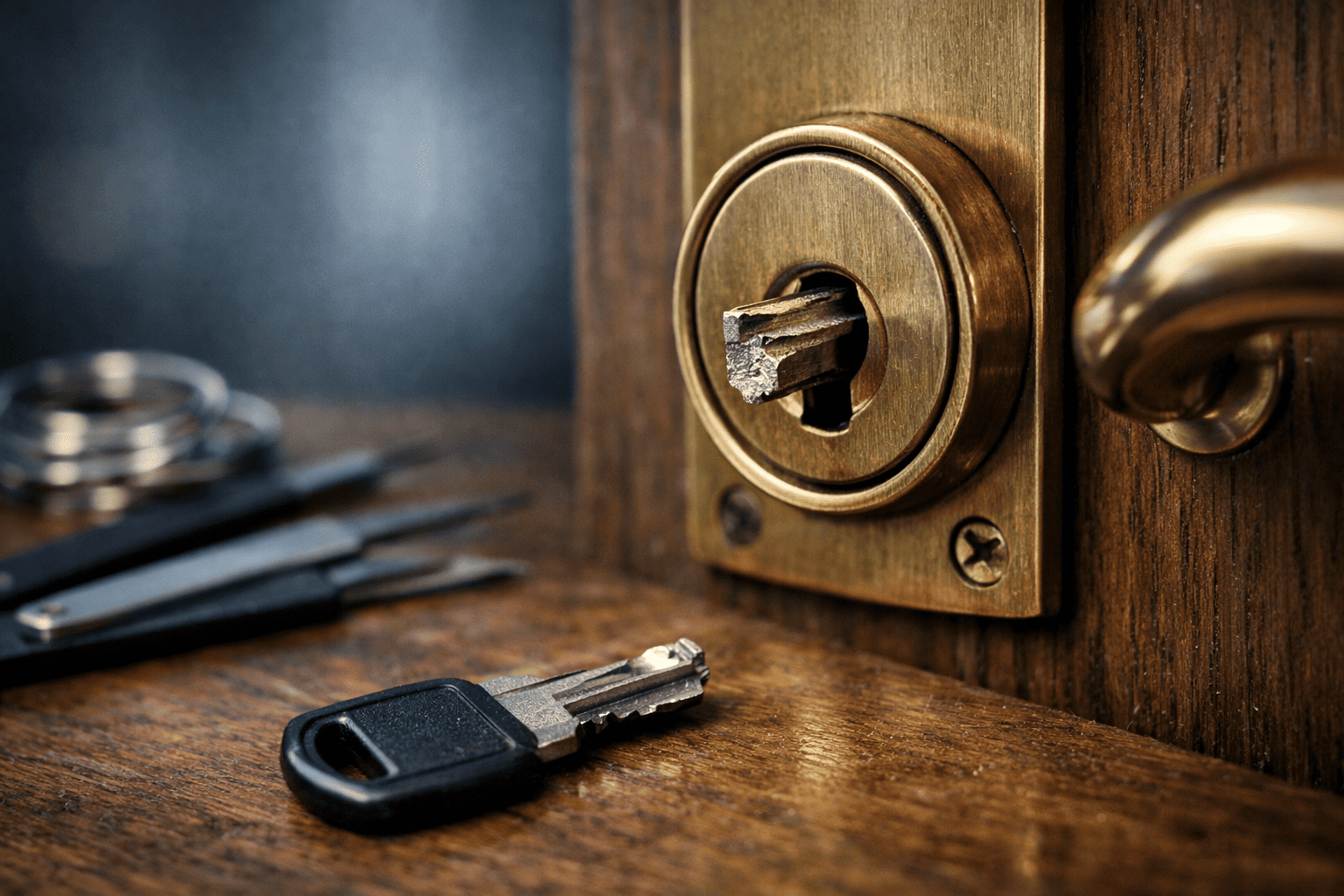 Sleutel afgebroken in het slot wat nu